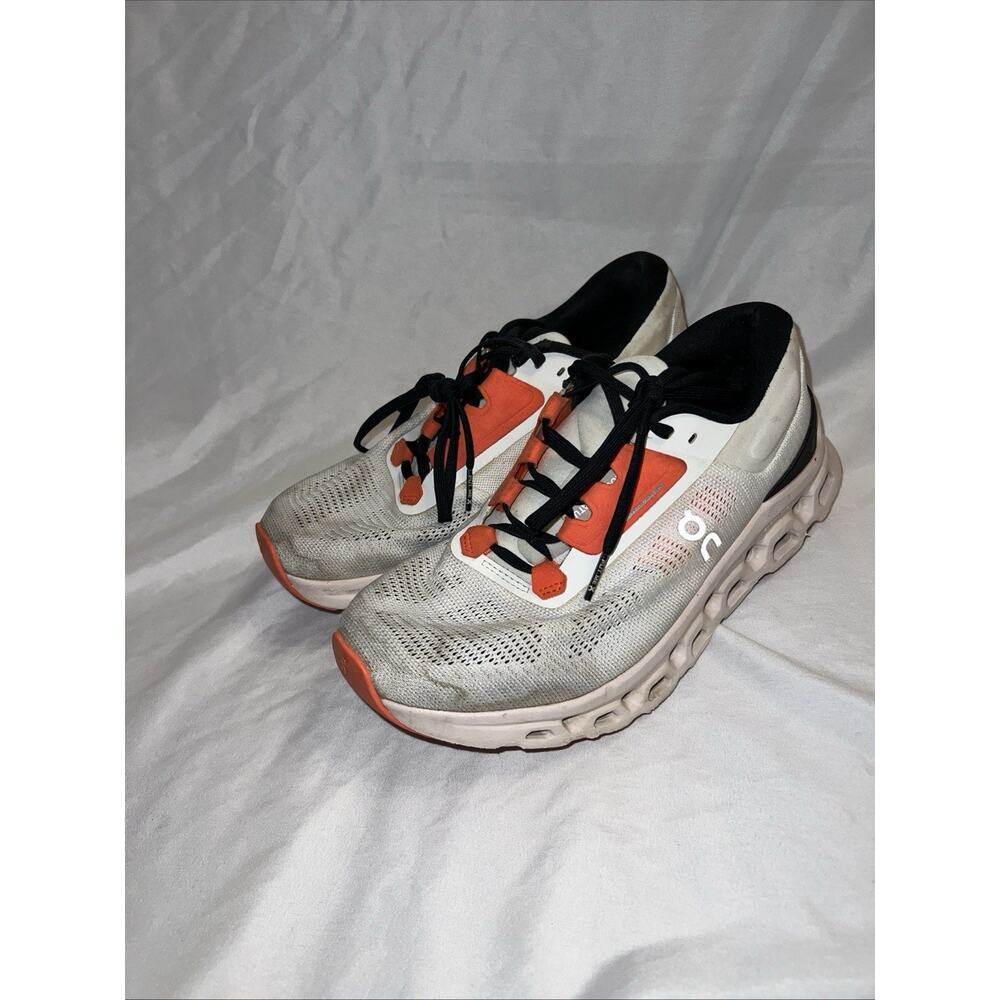 ON Women's Running Sneakers White Orange Size 8